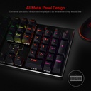 Teclado Redragon Mecanico Devarajas K556 - RGB LED, base de aluminio, 104 teclas estándar