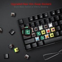 Teclado Redragon Mecanico Devarajas K556 - RGB LED, base de aluminio, 104 teclas estándar