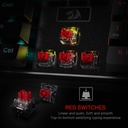 Teclado Redragon Mecanico Devarajas K556 - RGB LED, base de aluminio, 104 teclas estándar