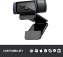 Webcam Logitech C920x HD Pro, Full HD de 1080p/30fps