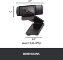 Webcam Logitech C920x HD Pro, Full HD de 1080p/30fps