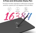 XPPen - Tableta de dibujo Deco 01 V3 actualizada, 16384 niveles de presión sin batería, tableta gráfica OSU de 10 x 6 pulgadas, 8 teclas de acceso rápido para arte digital, enseñanza, almohadilla