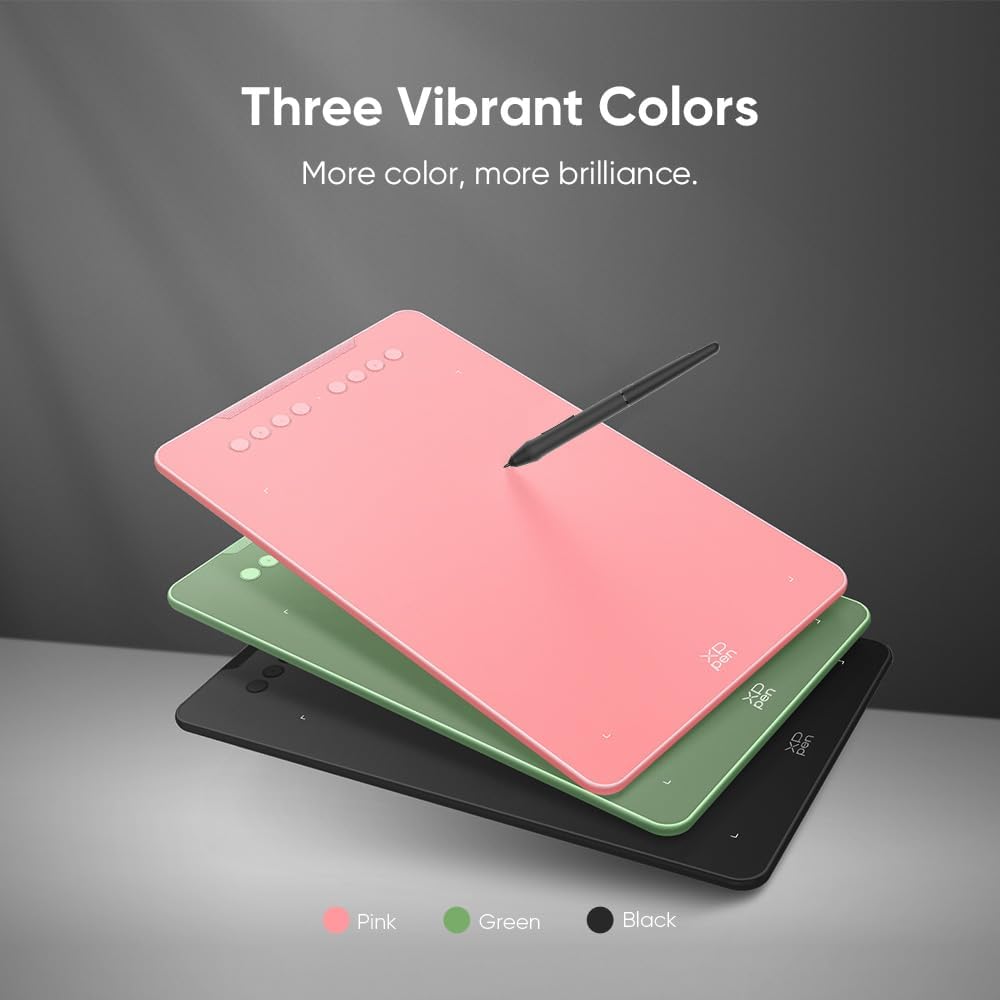 XPPen - Tableta de dibujo Deco 01 V3 actualizada, 16384 niveles de presión sin batería, tableta gráfica OSU de 10 x 6 pulgadas, 8 teclas de acceso rápido para arte digital, enseñanza, almohadilla