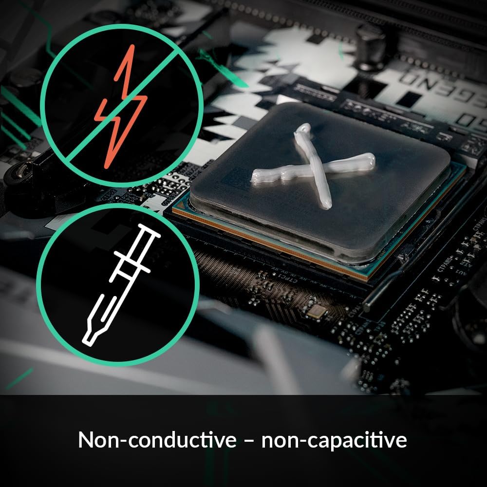 ARCTIC MX-4 (0.14 oz) - Pasta térmica de alto rendimiento para todos los procesadores (CPU, GPU - PC), muy alta conductividad térmica, larga durabilidad, aplicación segura, no conductora, pasta