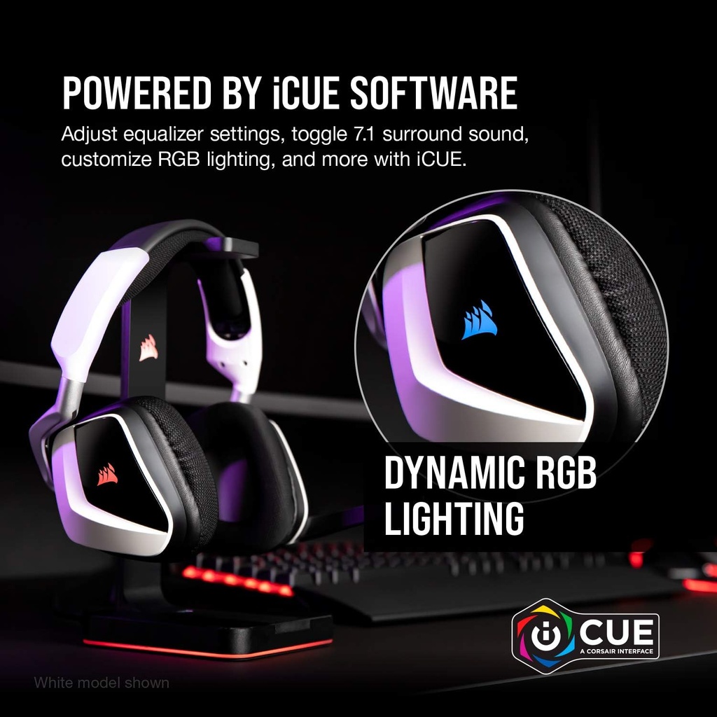 Audifonos Corsair VOID RGB Inalambrico - Carbon