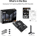 ASUS TUF Gaming B850-PLUS WiFi AMD AM5 B850 ATX Placa base, 14+2+1 80A etapas, AI Ready, DDR5, PCIe 5.0, 3X M.2, Wi-Fi 7, LAN de 2.5 Gb, DisplayPort, HDMI™, USB 10Gbps y 20Gbps Type-C®, BIOS