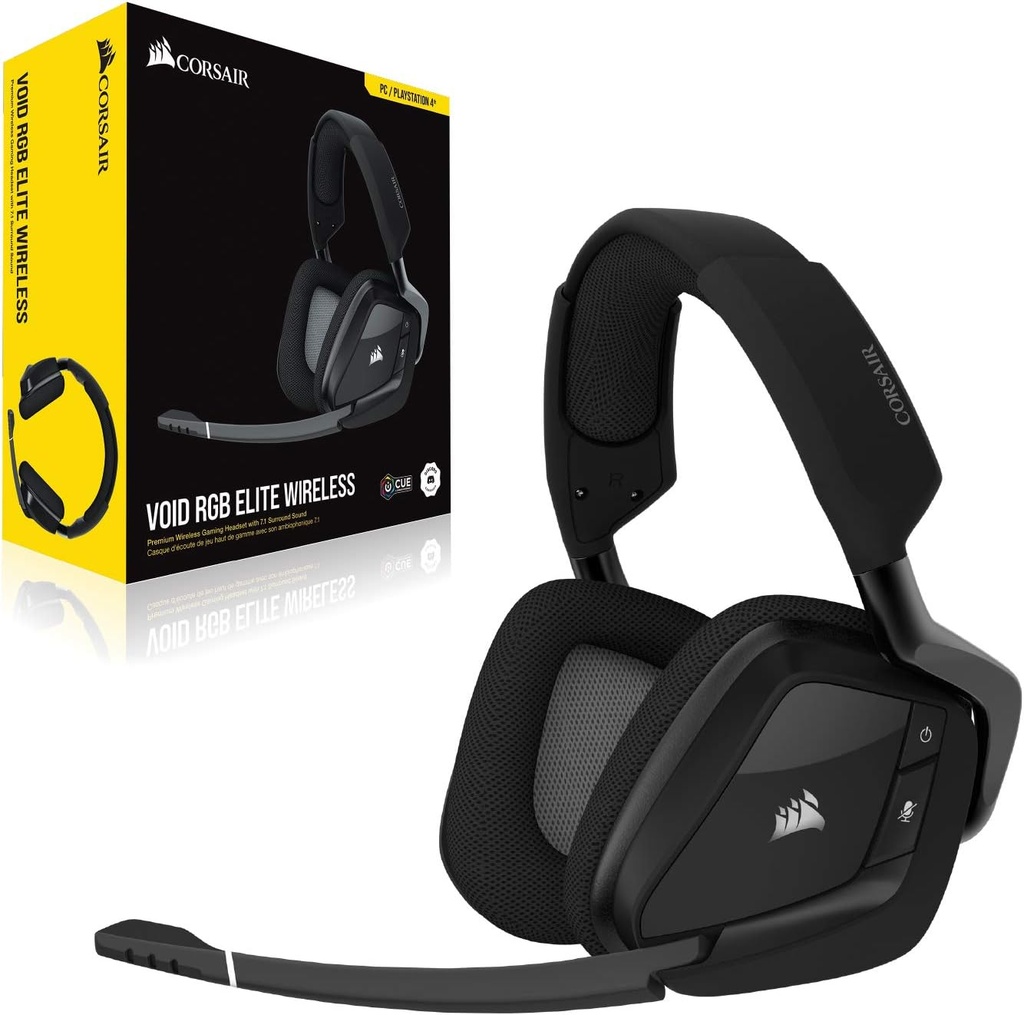 Audifonos Corsair VOID RGB Inalambrico - Carbon