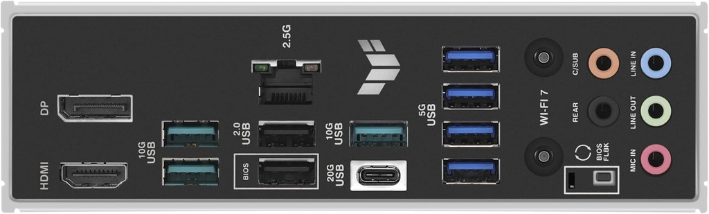 ASUS TUF Gaming B850-PLUS WiFi AMD AM5 B850 ATX Placa base, 14+2+1 80A etapas, AI Ready, DDR5, PCIe 5.0, 3X M.2, Wi-Fi 7, LAN de 2.5 Gb, DisplayPort, HDMI™, USB 10Gbps y 20Gbps Type-C®, BIOS