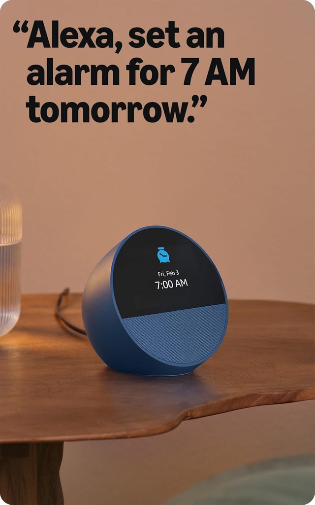 Amazon Echo Spot (2024) Parlante/Despertador Inteligente Con Alexa - Azul Oceánico