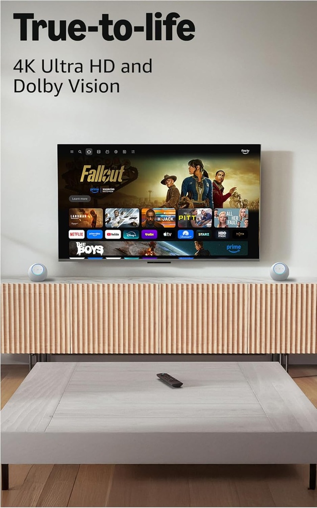 Amazon Fire TV Stick 4K (modelo más reciente), con búsqueda de Fire TV con IA, Wi-Fi 6, streaming de más de 1.5 millones de películas y series, TV en vivo y gratis