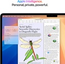 Apple Laptop MacBook Air 2025 de 15 pulgadas con chip M4: diseñada para Apple Intelligence, pantalla de retina líquida de 15.3 pulgadas, memoria unificada de 16 GB, almacenamiento SSD de 512 GB,