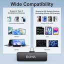 BOYA BY-V4U Micrófono Lavalier inalámbrico