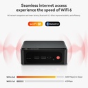 Beelink Mini PC SER5 MAX, AMD Ryzen 7 6800U (hasta 4.7 GHz, 8C/16T), mini computadora con 24 GB LPDDR5/500GB M.2 PCle4.0 SSD, compatible con pantalla triple, WiFi6, BT5.4, tipo C, LAN de 2.5 Gbps