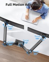 Base Para Monitor MOUNTUP a GAS Para Monitor 17" a 32" - Hasta 8Kg - MU0004 (BLACK)