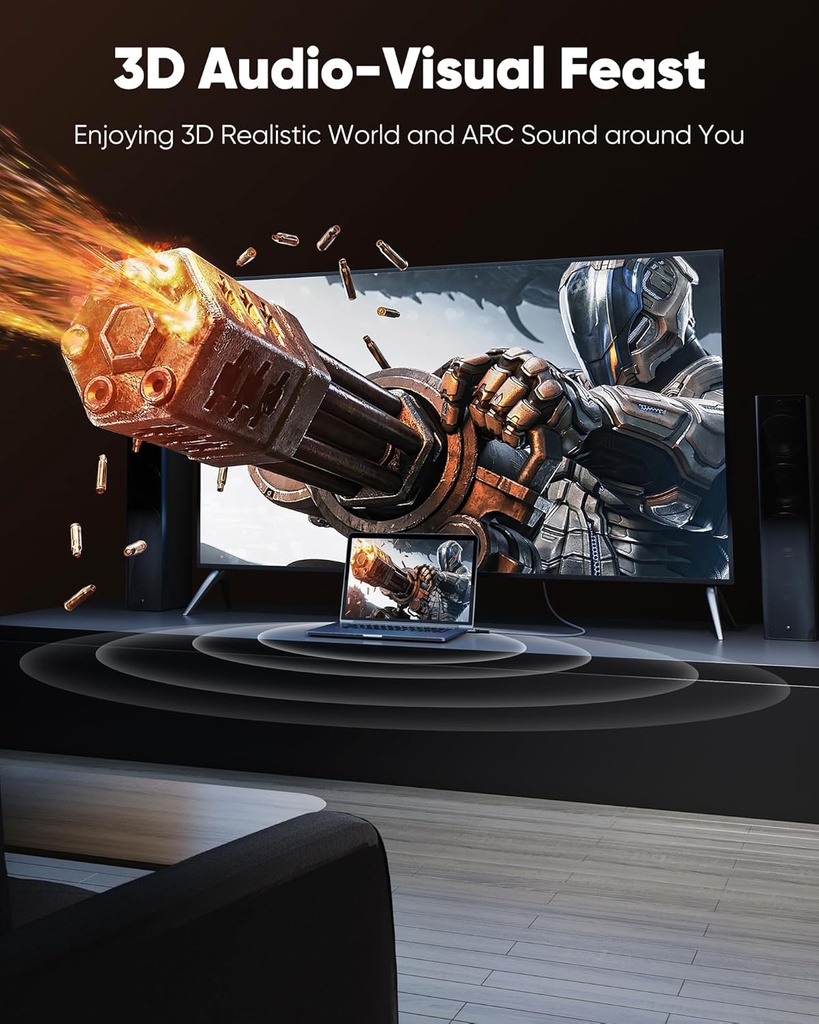 Cable HDMI Highwings 4K - 60Hz - 3,04Mts (10Pies) HDMI 2.0