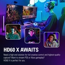 Capturadora Elgato HD60 X – Transmisión/Grabacion 1080p60 HDR10 - 4K30 - Latencia ultra baja - OBS - PS5, PS4/Pro, Xbox Series X/S, Xbox One X/S, PC y Mac.