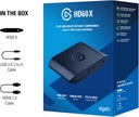 Capturadora Elgato HD60 X – Transmisión/Grabacion 1080p60 HDR10 - 4K30 - Latencia ultra baja - OBS - PS5, PS4/Pro, Xbox Series X/S, Xbox One X/S, PC y Mac.