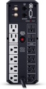 CyberPower CP1500AVRLCD3 Sistema UPS LCD inteligente, 1500VA/900W, 12 tomas, 2 puertos USB, AVR, mini torre, negro