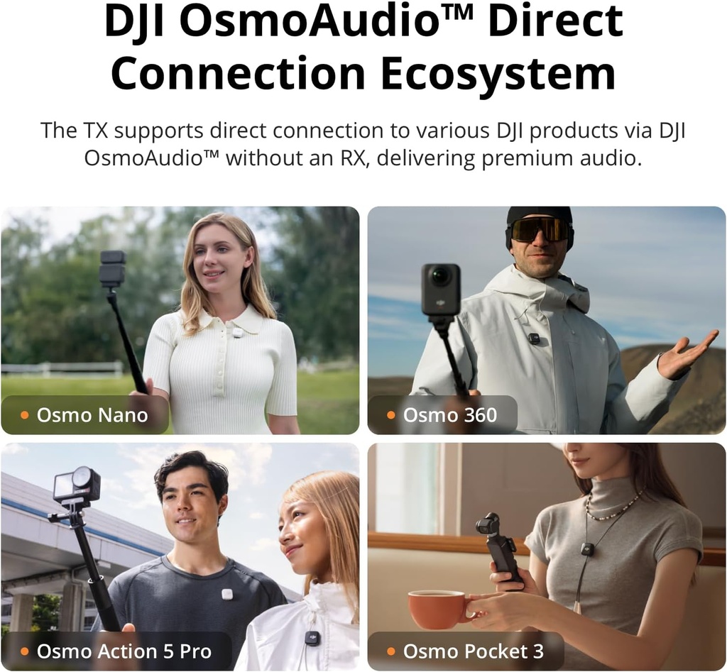 DJI Mic Mini (2 TX + 1 RX + estuche de carga)