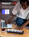 Donner - Controlador de teclado MIDI USB pequeño con 25 teclas, N-25, con miniteclas sensibles a la velocidad, interruptor de iluminación y software de producción de música incluido