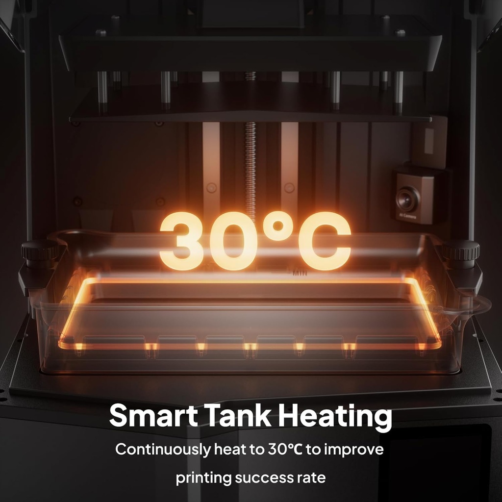 ELEGOO Saturn 4 Ultra - Impresora 3D de resina de 16K con tapa abatible, calentamiento inteligente de tanque a 86.0 °F, impresión de alta velocidad de 5.906 in/h, tamaño de impresión grande de 8.33 x