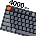 Keychron Teclado mecánico inalámbrico para juegos K10 de tamaño completo de 104 teclas Bluetooth para Mac Windows K Pro, interruptor rojo, multitarea/retroiluminación LED blanca/teclado de computadora