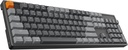 Keychron Teclado mecánico inalámbrico para juegos K10 de tamaño completo de 104 teclas Bluetooth para Mac Windows K Pro, interruptor rojo, multitarea/retroiluminación LED blanca/teclado de computadora