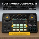 MAONO Podcast Equipment Bundle-MaonoCaster Lite -Audio Interface-All in One-Podcast Production Studio with 3.5mm