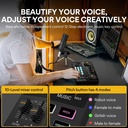 MAONO Podcast Equipment Bundle-MaonoCaster Lite -Audio Interface-All in One-Podcast Production Studio with 3.5mm