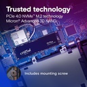 Disco SSD Crucial P3 Plus - 2TB - M.2 2280 - PCIe Gen4 - 5000MB/s - CT2000P3PSSD8