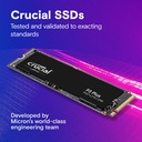 Disco SSD Crucial P3 Plus - 2TB - M.2 2280 - PCIe Gen4 - 5000MB/s - CT2000P3PSSD8