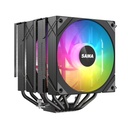 Disipador SAMA 6PDW ARGB White CPU Air Cooler 120mm Cooling Fan Addressable RGB Aluminum
