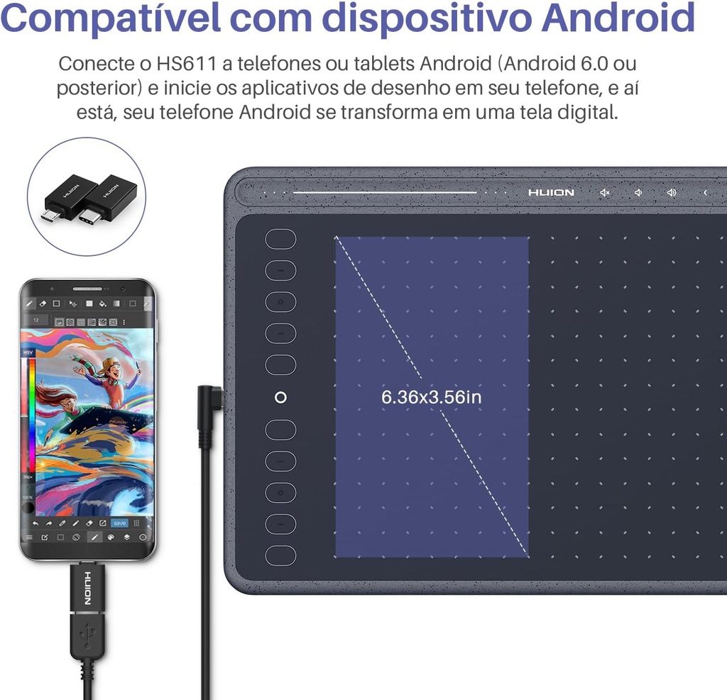Tablet De Dibujo Grafico Huion HS611