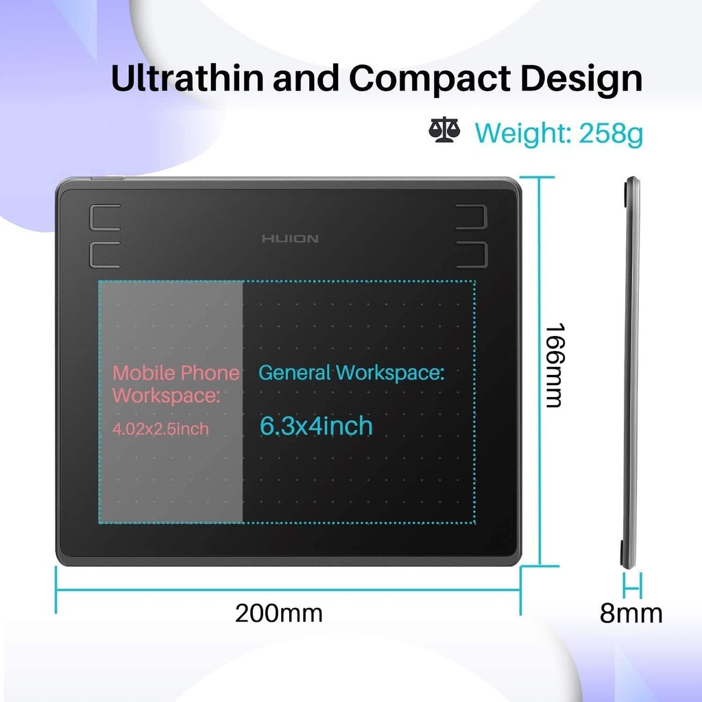 Tablet De Dibujo Grafico Huion HS64