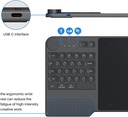 Tablet De Dibujo Inalámbrica HUION Inspiroy Keydial KD200 – Conexion Bluetooth - con dial de teclado, 5 teclas Personalizables, Pen sin batería.
