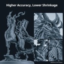 ANYCUBIC Resina de impresora 3D, resina 3.0 similar a ABS para impresión 3D de 8K/14K/16K, fuerte resistencia, alta precisión, bajo olor, amplia compatibilidad para todas las impresoras 3D de resina 