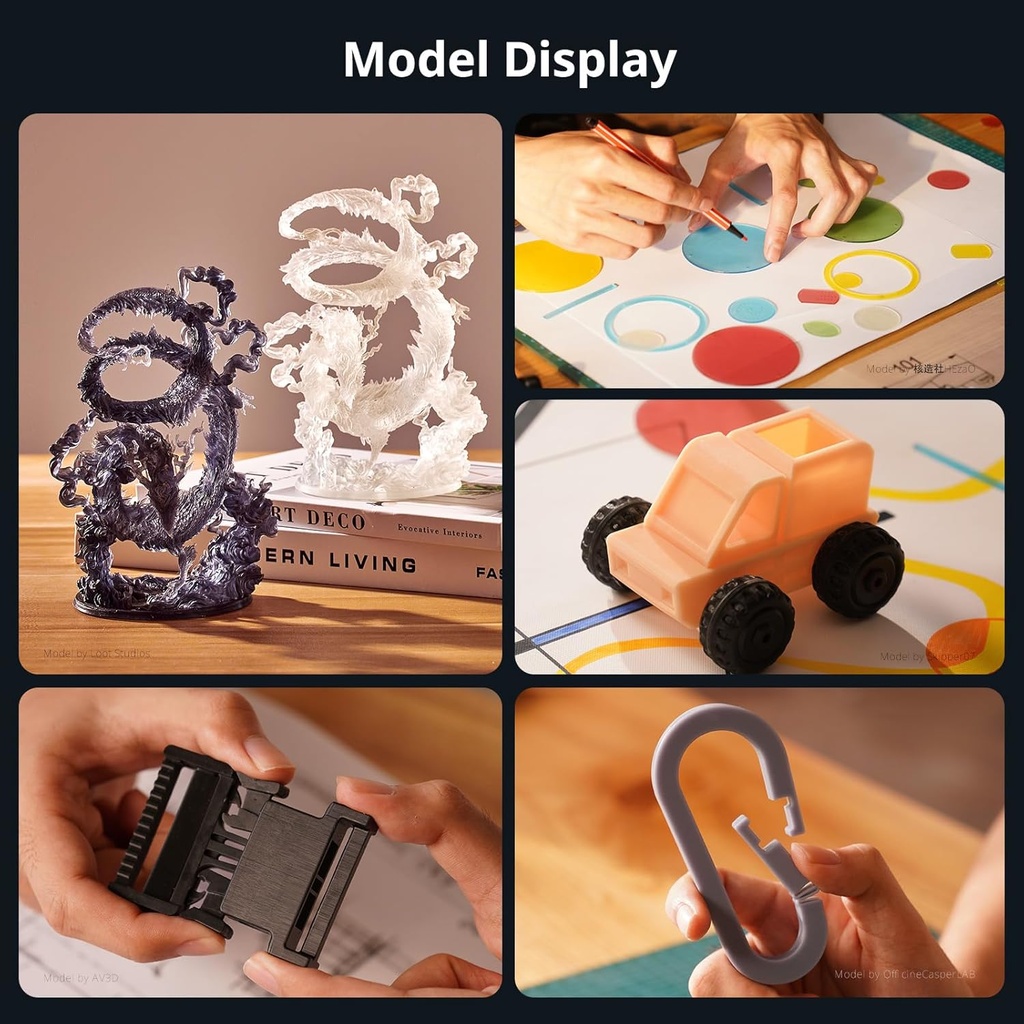 ANYCUBIC Resina de impresora 3D, resina 3.0 similar a ABS para impresión 3D de 8K/14K/16K, fuerte resistencia, alta precisión, bajo olor, amplia compatibilidad para todas las impresoras 3D de resina 