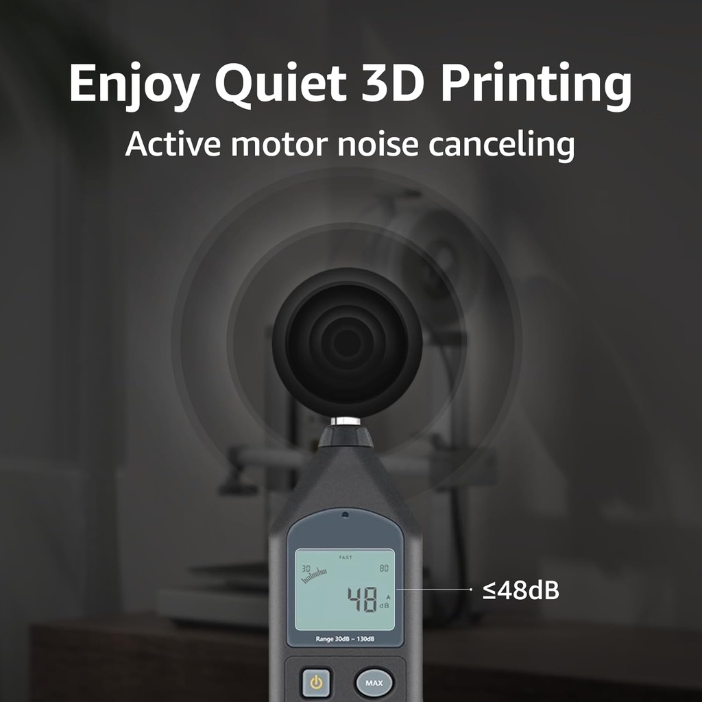 Bambu Lab A1 Impresora 3D, Soporta Impresión 3D Multi-Color, Alta Velocidad y Precisión, Calibración Completa Automática y Compensación Activa de Tasa de Flujo, ≤48 dB Impresora 3D FDM Silenciosa 