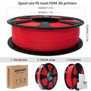 Filamento de ácido poliláctico para impresora 3D, filamento de ácido poliláctico GIANTARM de 1.75mm, precisión dimensional +/- 0.02 mm, carrete de 2.2 lbs, embalaje al vacío, apto para la mayoría de impresoras 3D, rojo