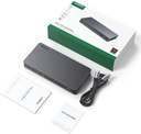 UGREEN Estación de acoplamiento USB C, DisplayLink 9 en 1, Revodok Pro 209, base de monitor dual 4K a 60hz para MacBook y Windows con 2 DP y 2 HDMI, puertos de datos USB C y USB-A de 10 Gbps, 100 W PD 