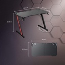 Escritorio Gaming Homall 44'' Fibra de Carbono