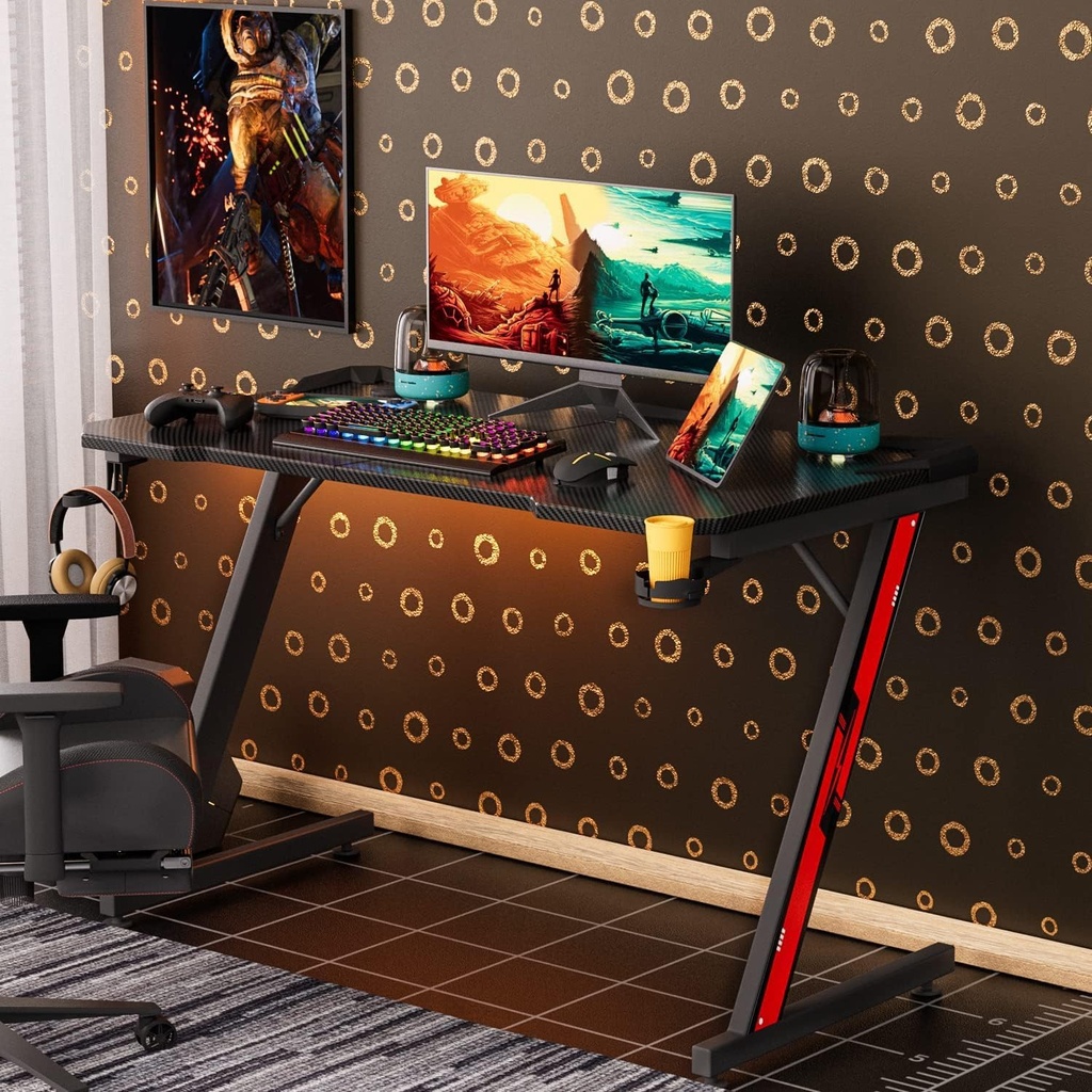Escritorio Gaming Homall 44'' Fibra de Carbono