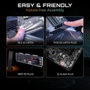 GIGABYTE B850 AORUS Elite WIFI7 ICE AMD AM5 LGA 1718 Placa base, ATX, DDR5, 3X M.2, PCIe 5.0, USB-C, WIFI7, LAN de 2.5GbE, cierre EZ-Latch, garantía de 5 años