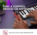 AKAI Professional LPK25: Controlador USB MIDI Ultra-Portátil de 25 Teclas (Negro)