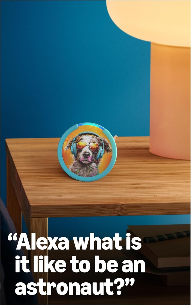 Amazon Echo Pop Kids (último modelo), diseñado para niños, con control parental, incluye 6 meses de Amazon Kids+, diseño Anthro Pup Visita la tienda Echo y Alexa de Amazon 