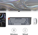 Keychron Teclado mecánico inalámbrico K6 Bluetooth 5.1 con interruptor rojo Keychron K Pro, retroiluminación LED, batería recargable, teclado compacto de 68 teclas compatible con Mac Windows
