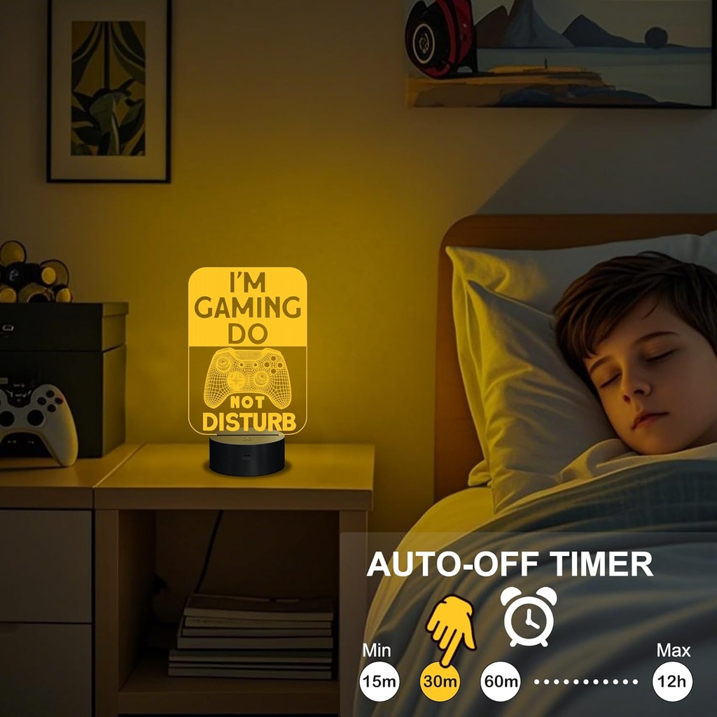 Lampara Gamer Do Not Disturb I'm Gaming Night Light