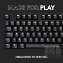 Logitech G 413 SE Teclado mecánico para juegos de tamaño completo, teclado retroiluminado con interruptores mecánicos táctiles, anti-fantasma, compatible con Windows, macOS, aluminio negro