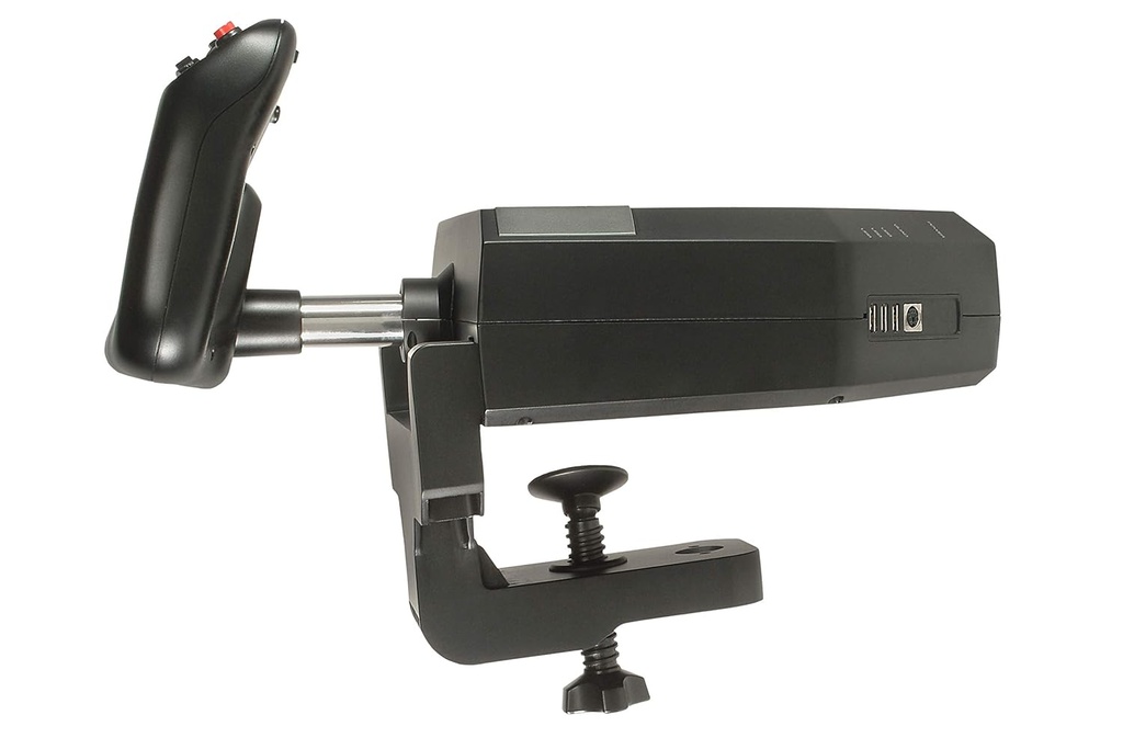 Logitech G PRO Sistema de yugo de vuelo, cuadrante profesional de yugo de simulación y acelerador, 3 modos, 75 controles programables, perillas configurables, eje de acero, USB, PC, color negro