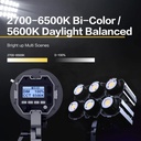 Luz De Video COLBOR - COB CL60 - Potencia 65W, 2700K a 6500K, CRI 97+